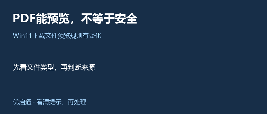 Win11下载的PDF能预览了，HTML为什么还要多点一下？